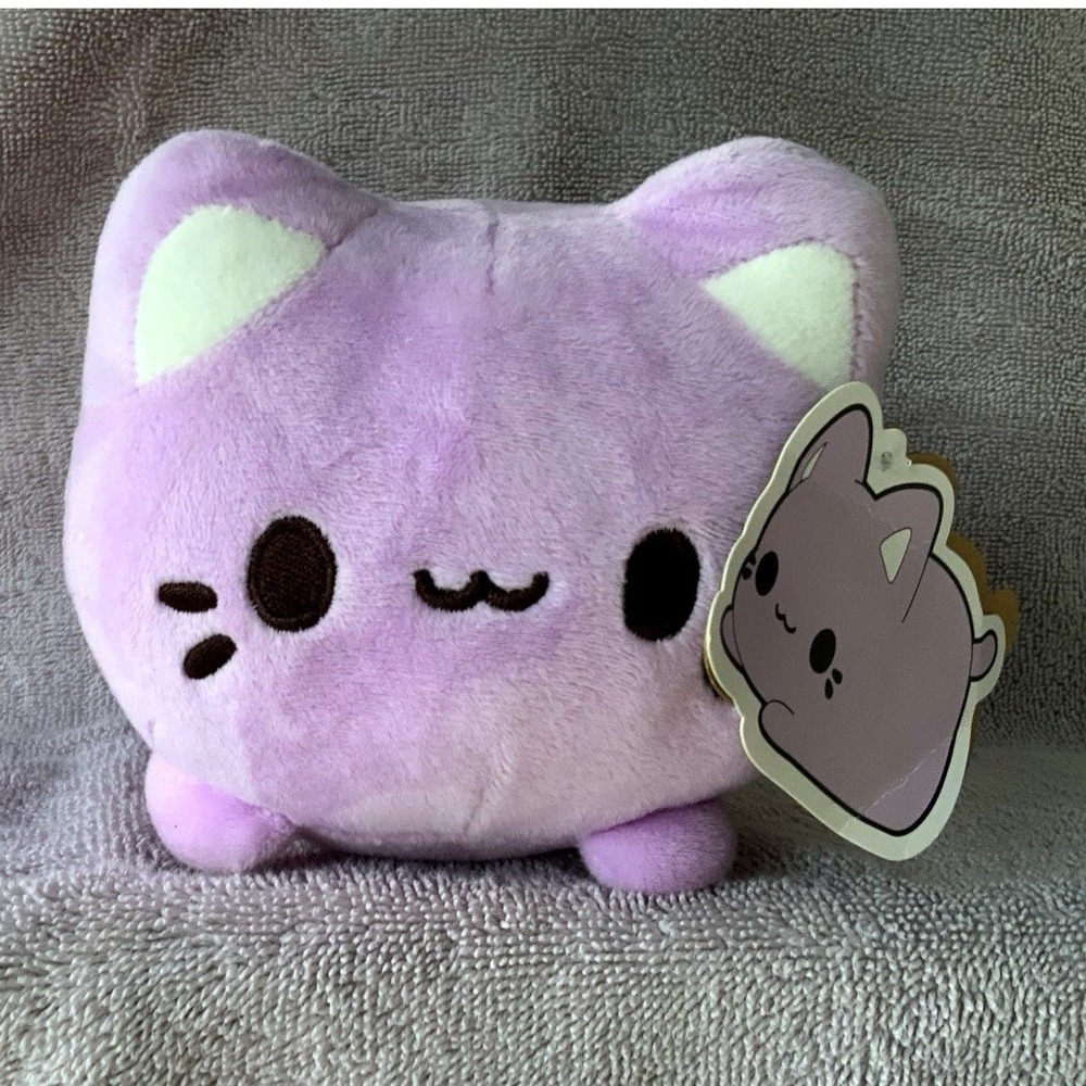 Aurora‎ Tasty Peach Meowchi Taro Cat Plush Purple 7" ECO Friendly